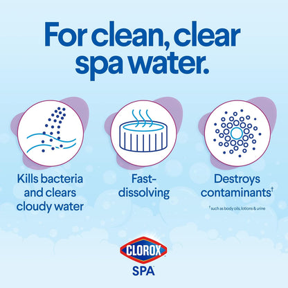 Clorox®_Pool&Spa™_Spa_Water_All-in-One_Sanitizer_&_Shock,_Destroys_Contaminants,_Clears_Cloudy_Water,_2LB_(Pack_of_1)
