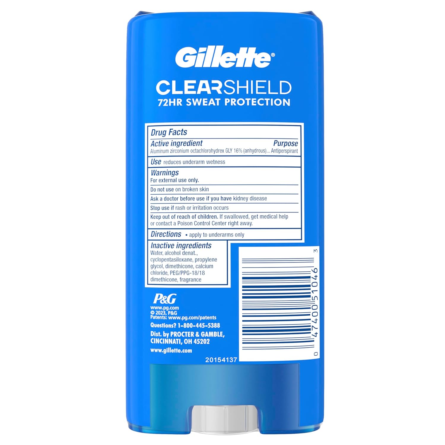 Gillette_Antiperspirant_and_Deodorant_for_Men,_72hr_Sweat_&_Odor_Protection,_Long_Lasting_Freshness,_Anti-White_Mark_Technology,_Clear_Gel,_Power_Rush_Scent,_3.8_oz_(Pack_of_2)