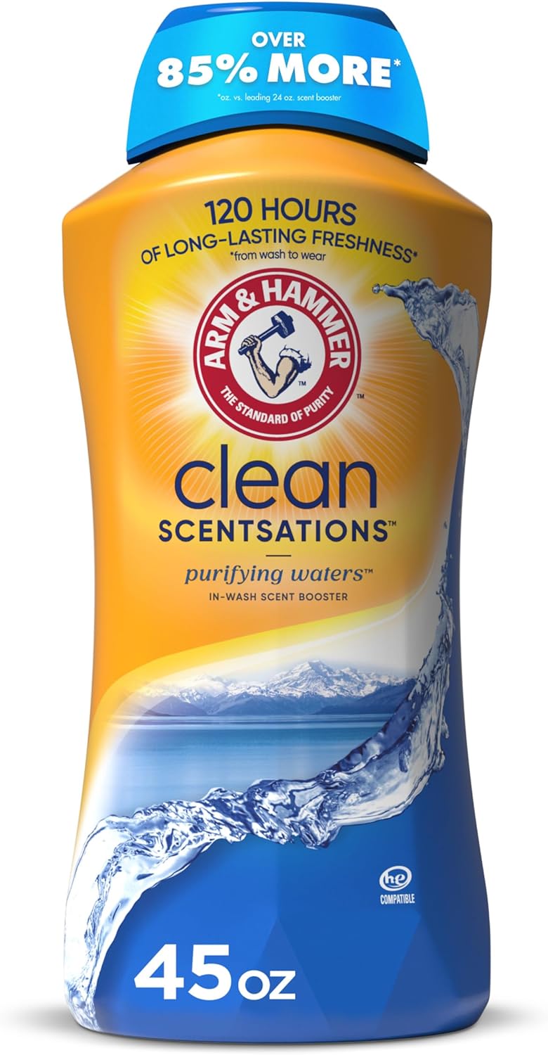 ARM_&_HAMMER_Clean_Scentsations_In-Wash_Scent_Booster,_Laundry_Scent_Booster_Purifying_Waters_scent,_45_Oz