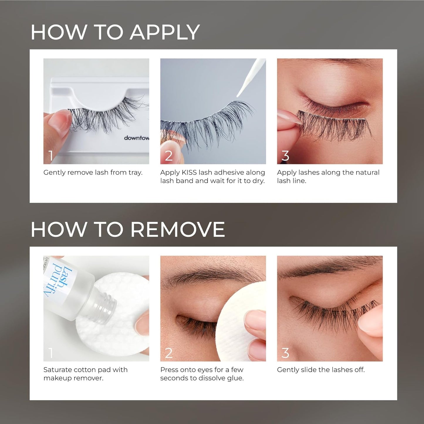 KISS_Lash_Couture_Faux_Mink_False_Eyelashes_Multipack,_‘Little_Black_Dress’,_12mm,_Multiple_Lengths,_Reusable,_Cruelty_Free,_Vegan,_Exclusive_knot-free_lash_band,_4_Pairs