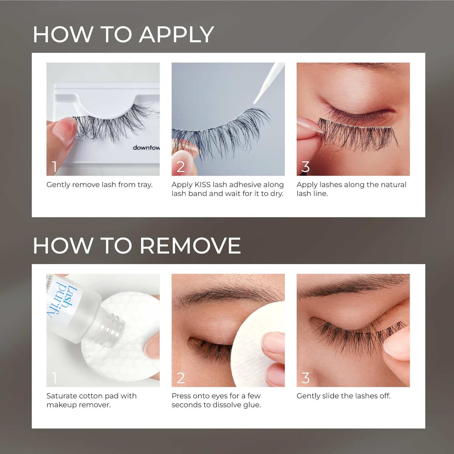 KISS_Lash_Couture_Faux_Mink_False_Eyelashes_Multipack,_‘Little_Black_Dress’,_12mm,_Multiple_Lengths,_Reusable,_Cruelty_Free,_Vegan,_Exclusive_knot-free_lash_band,_4_Pairs