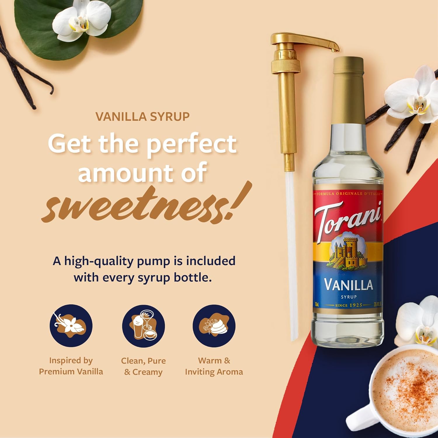 Torani_Coffee_Syrup,_Vanilla_Flavored_Syrup_for_Drinks,_Pump_Included,_25.4_Fl_Oz