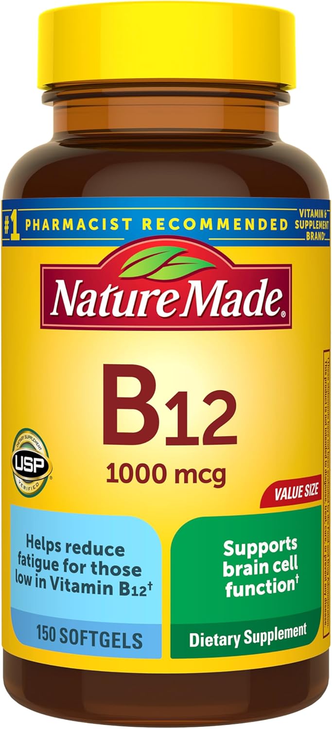 Nature_Made_Vitamin_B12_1000_mcg,_Dietary_Supplement_for_Energy_Metabolism_Support,_B12_Vitamins_1000_mcg,_150_Softgels,_150_Day_Supply