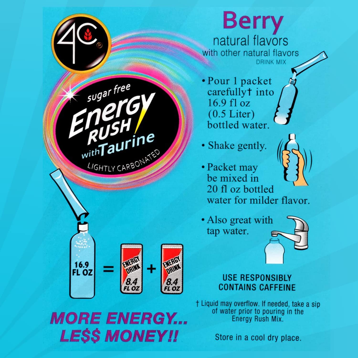 4C_Energy_Rush_Stix,_Berry_1_Pack,_18_Count,_Single_Serve_Water_Flavoring_Packets,_Sugar_Free_with_Taurine,_On_the_Go_Bundle