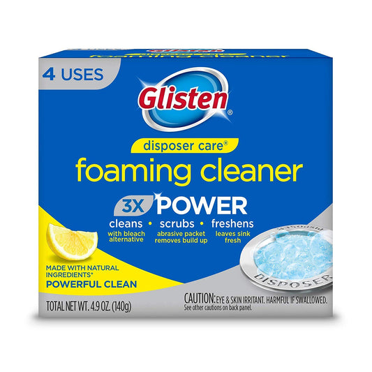 Glisten_Garbage_Disposal_Cleaner_and_Odor_Eliminator_with_Foaming_Action,_Removes_Buildup_and_Cleans,_Lemon_Scent,_4_Uses