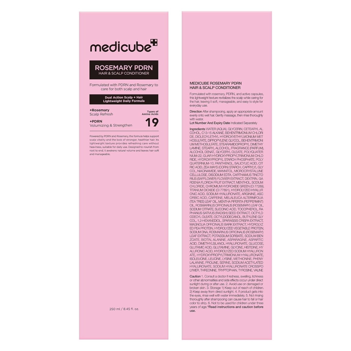 medicube_Rosemary_PDRN_Scalp_to_Strand_Nourishing_Conditioner_|_Lightweight_Yet_Effective_Care_for_Dry,_Fine,_Weak-Looking_Hair_|_Amino_Acid_for_Strength_&_Softness_|_Korean_Hair_Care,_8.45_fl.oz