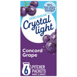 Crystal Light Drink Mix with Caffeine, 120 Packets, for Convenient  Flavorful Hydration, Naturally Flavored Grape with other natural flavor, Zero Sugar, 0.11 oz each
