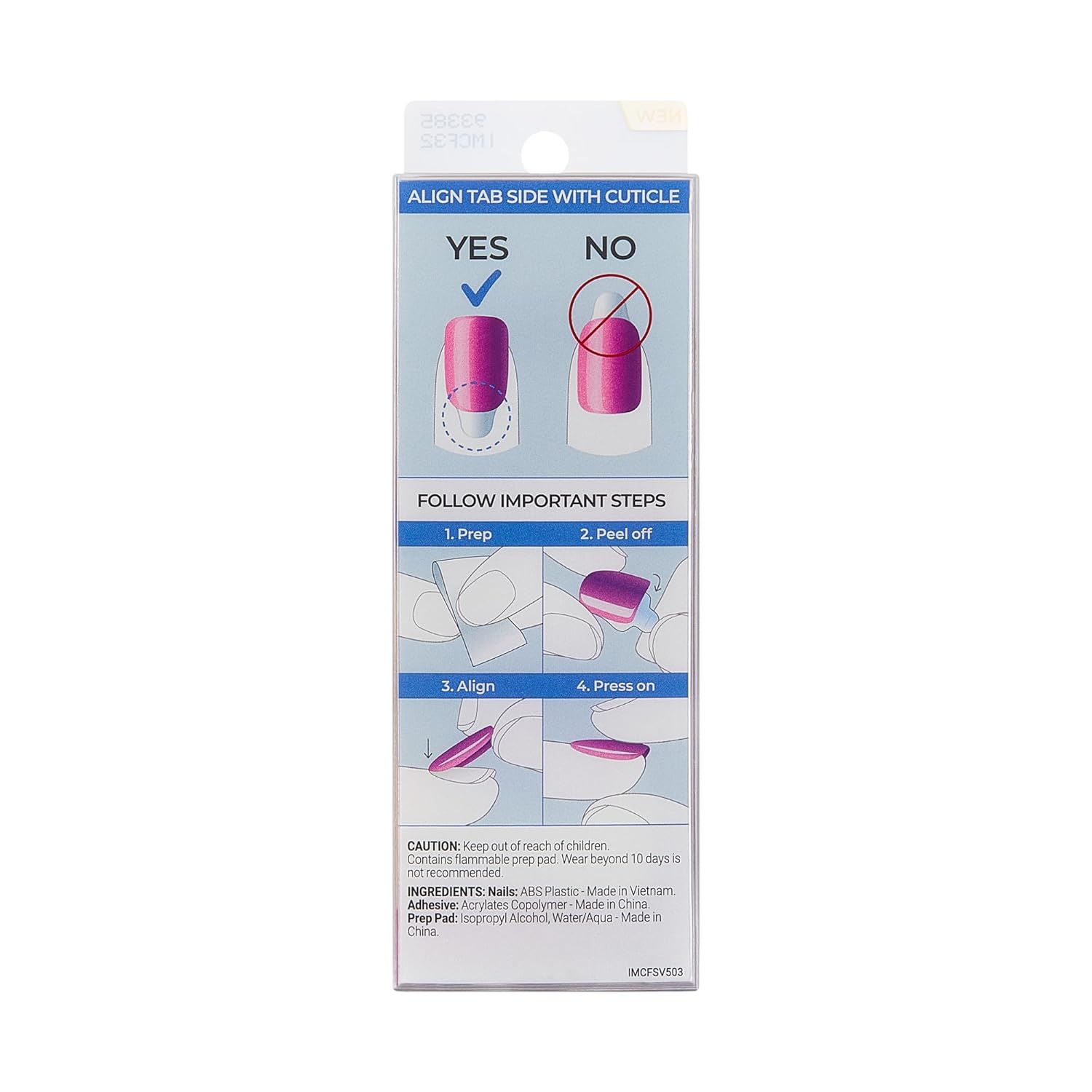 KISS_imPRESS_No_Glue_Mani_Press_On_Nails,_ColorFX,_'Walk_Out',_Pink,_Short_Size,_Oval_Shape,_Includes_30_Nails,_Prep_Pad,_Instructions_Sheet,_1_Manicure_Stick,_1_Mini_File