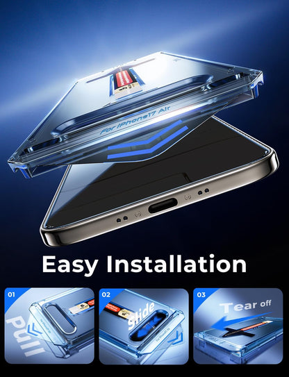 MAGIC_JOHN_2_Pack_for_iPhone_17_Pro_Max_6.9_inch_Privacy_Glass_Screen_Protector-[Anti-Spy]_Auto_Dust-Elimination,_Bubble_Free,_Easy_Installation,_Daily_Drop_Protection
