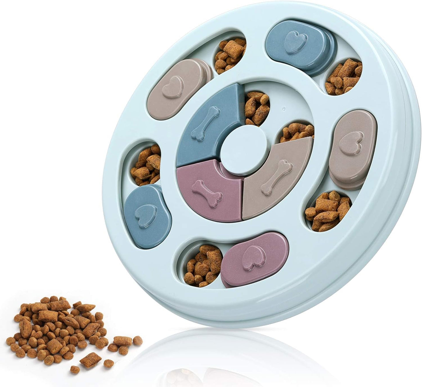 DR_CATCH_Dog_Puzzle,Dogs_Food_Toys_for_IQ_Training_&_Mental_Enrichment,Dog_Treat_Puzzle(Blue)