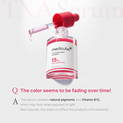 medicube_TXA+Niacinamide_15%_Glow_Facial_Serum_for_After_Spot_Care_|_All-in-One_Daily_Korean_Skincare_|_Uneven_Skin_Tone,_Texture,_and_Hydration_Care_|_High-Potency_Tranexamic_Acid_5%_|_1.01_fl.oz