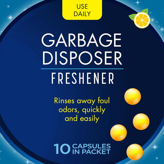 Glisten_Garbage_Disposer_Freshener,_Sink_Disposal_Odor_Eliminator,_Quick_and_Easy-to-Use,_Lemon_Scent,_10_Capsules