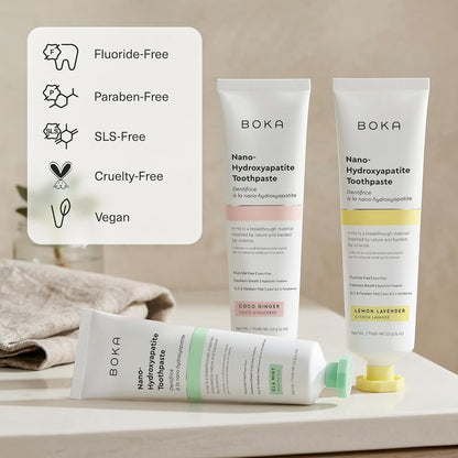 Boka_Fluoride_Free_Toothpaste,_Nano_Hydroxyapatite_Toothpaste,_Appropriate_for_Sensitive_Teeth_-_for_Adult_Oral_Care_-_Ela_Mint,_Coco_Ginger,_Lemon_Lavender_Flavor,_4_Fl_Oz_3Pk