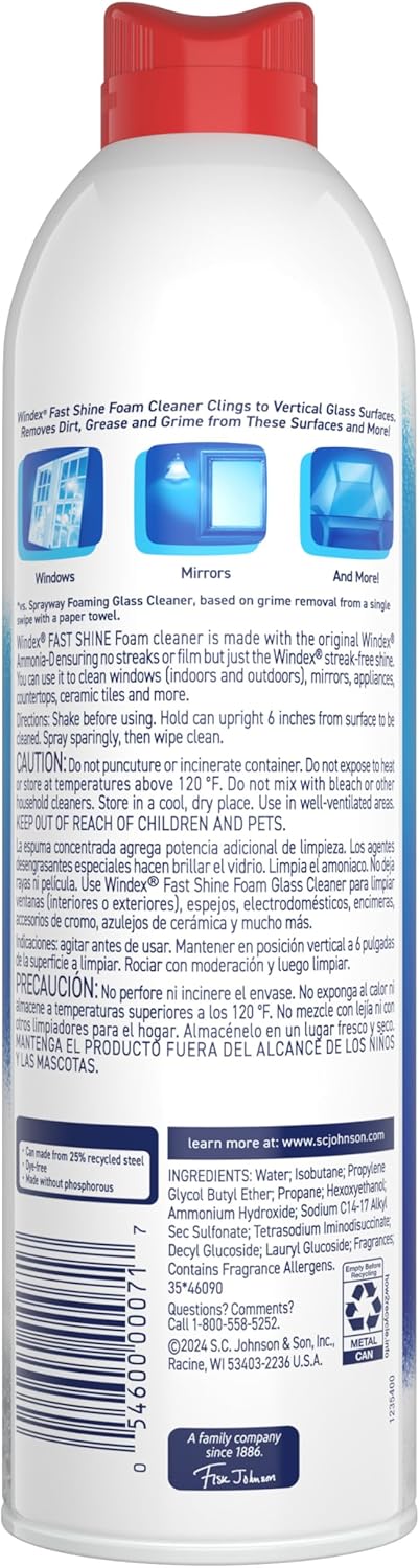 Windex_Fast_Shine_Foam_Glass_Cleaner,_No-Drip_Windows,_Doors,_Mirrors_&_Countertops_Aerosol_Cleaning_Spray,_Streak-Free_Shine,_Removes_Fingerprints,_Dust,_Dirt,_Grime_&_More_19_oz_(Pack_of_6)