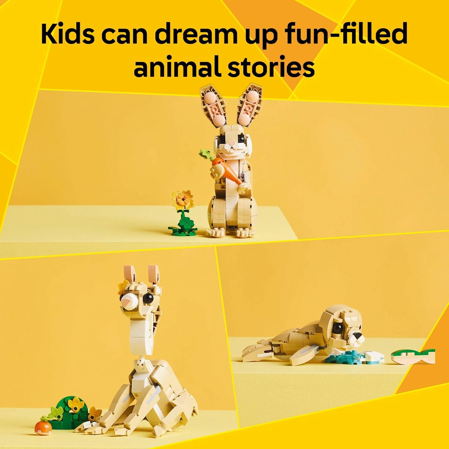 LEGO_Creator_3_in_1_Cute_Bunny_Toy_-_Building_Toy_for_Girls_and_Boys,_Ages_8+_-_Gift_for_Easter_Basket_-_W/_3_Build_Options,_Bunny,_Seal,_or_Llama_-_31162