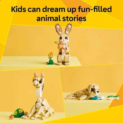 LEGO_Creator_3_in_1_Cute_Bunny_Toy_-_Building_Toy_for_Girls_and_Boys,_Ages_8+_-_Gift_for_Easter_Basket_-_W/_3_Build_Options,_Bunny,_Seal,_or_Llama_-_31162