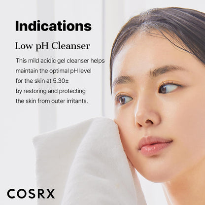COSRX_Low_pH_Good_Morning_Gel_Face_Cleanser,_5.07_fl_oz,_BHA_Face_Wash,_Daily_Mild_Face_Cleanser_for_Sensitive_Skin,_PH_Balancing,_Korean_Skin_Care,_Korean_Face_Wash