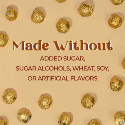 ChocZero_Milk_Chocolate_Hazelnut_Truffles,_Zero_Added_Sugar,_Gluten_Free,_Keto_Holiday_Gift,_High_Fiber,_16_Individually_Wrapped_Pieces,_8.5_Ounce_(Pack_of_1)