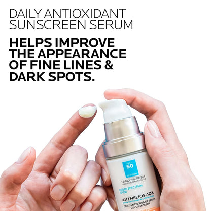 La_Roche-Posay_Anthelios_AOX_Daily_Antioxidant_Serum_with_SPF,_Face_Moisturizer_with_Sunscreen_and_Vitamin_C_&_E,_Oil_Free_Face_Sunscreen_for_Sensitive_Skin,_Moisturizing_Sun_Protection