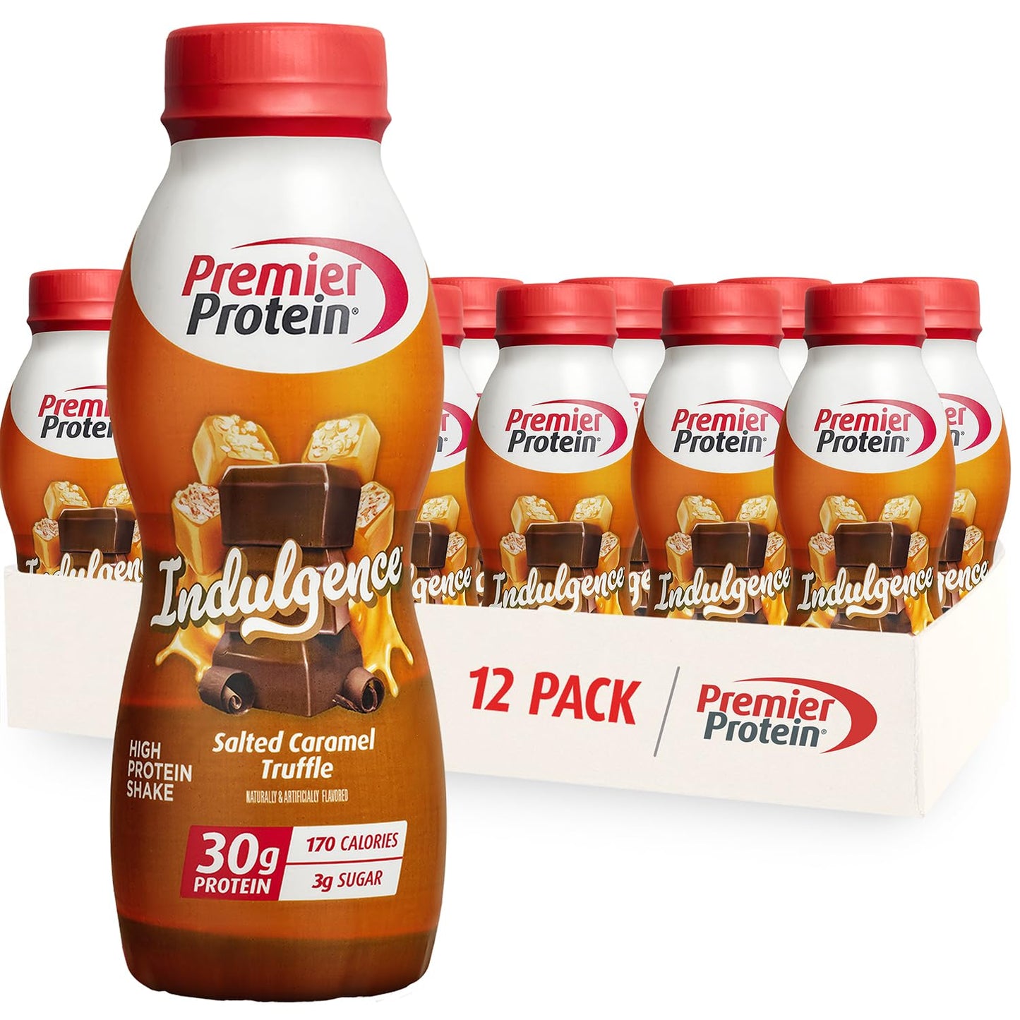 Premier_Protein_Shake_INDULGENCE,_Salted_Caramel_Truffle,_30g_Protein,_170_Calories,_3g_Sugar,_11.5_fl_oz,_12_Pack_(Packaging_May_Vary)
