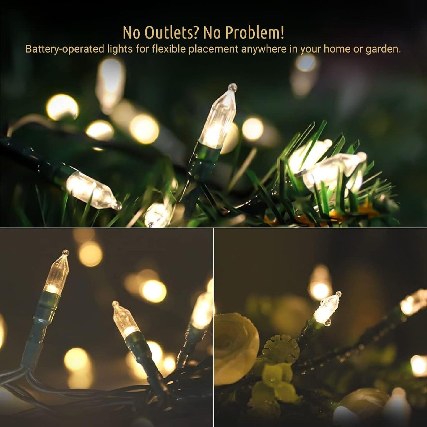 koopower_33ft_100_LED_Battery_Operated_Christmas_Lights_with_Timer_(8_Modes),_IP65_Waterproof_for_Christmas_Tree,_Green_String,_Warm_White