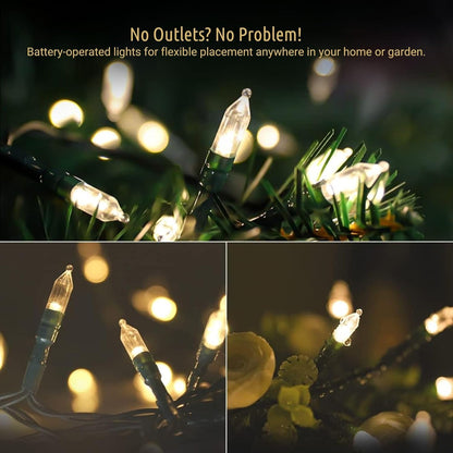 koopower_33ft_100_LED_Battery_Operated_Christmas_Lights_with_Timer_(8_Modes),_IP65_Waterproof_for_Christmas_Tree,_Green_String,_Warm_White