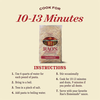 Rao's_Homemade_Casarecce_Pasta,_16oz,_Traditionally_Crafted,_Premium_Quality,_From_Durum_Semolina_Flour,_Traditional_Bronze_Die_Cut,_Imported_from_Italy