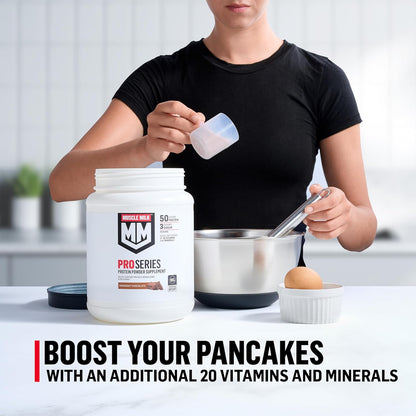 Muscle_Milk_Pro_Series_Protein_Powder_Supplement,_Knockout_Chocolate,_5_Pound,_28_Servings,_50g_Protein,_3g_Sugar,_20_Vitamins_&_Minerals,_NSF_Certified_for_Sport,_Workout_Recovery