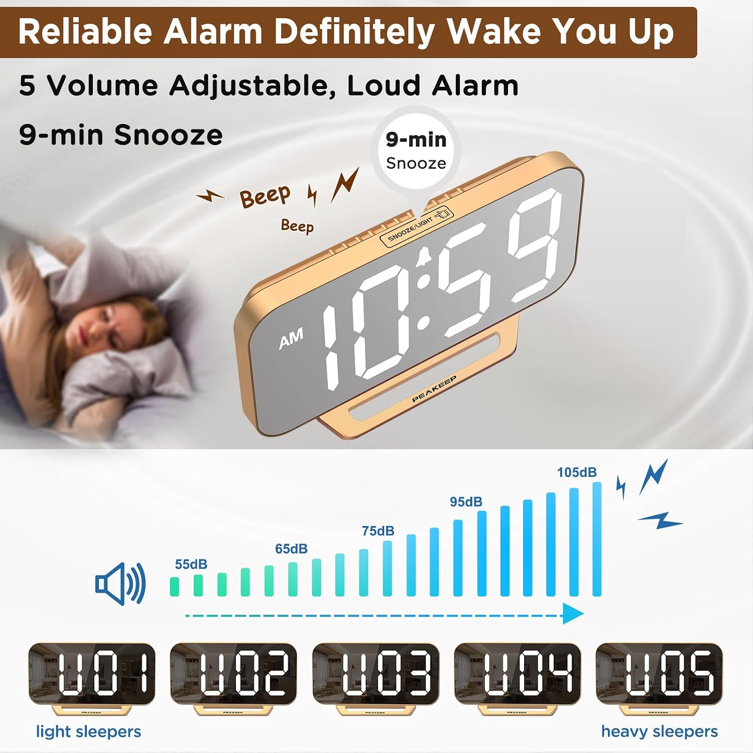 Peakeep_Slim_Digital_Mirror_Aesthetic_Alarm_Clock_for_Bedrooms_Desk_Decor_-_Plug_in_Electric_Big_LED_Modern_Small_Clock_for_Office_Living_Room,_Battery_Backup,_6_Dimmers_(Gold)