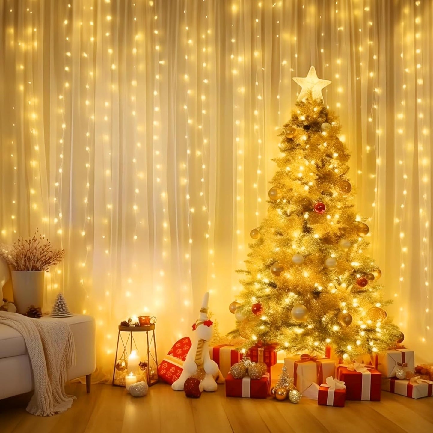 Minetom_Curtain_Lights,_300_LED_Dimmable_Fairy_Lights_Twinkle_Lights_with_Remote_and_Timer,_8_Modes,_USB_Powered_String_Lights_for_Room_Wall_Party_Xmas_Indoor_Decor,_Warm_White
