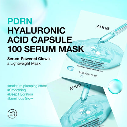 Anua_PDRN_Hyaluronic_Acid_Capsule_100_Serum_Mask,_Hydrating_&_Soothing_Face_Mask_for_Glass_Skin,_Dewy_Glow_and_Firm_Looking_Skin,_Salmon_DNA_&_Collagen,_Lightweight_Texture,_Korean_Skin_Care_(10EA)