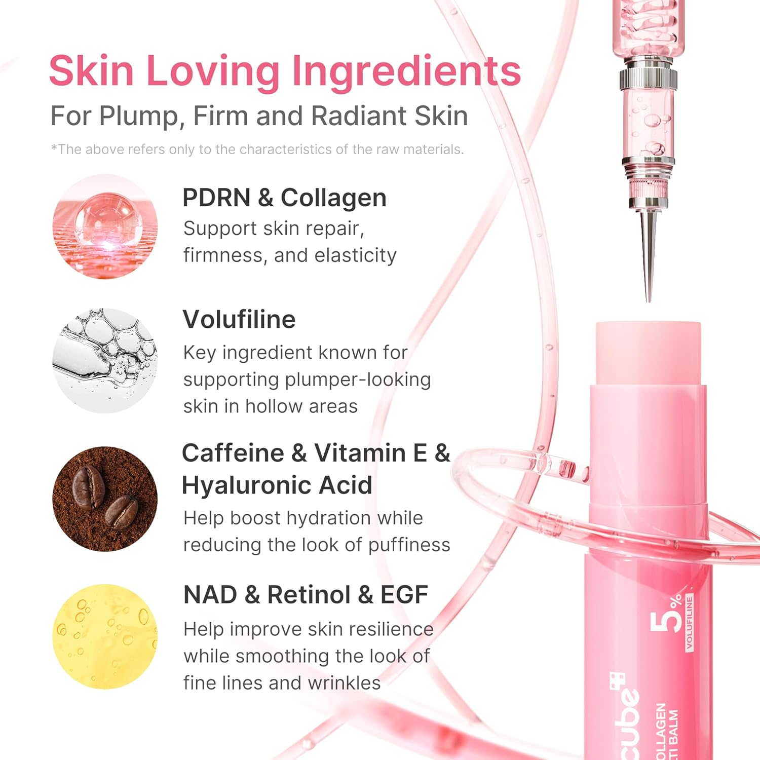 medicube_PDRN_Pink_Collagen_Volume_Multi_Balm_Stick_|_Volufiline,_PDRN,_NAD,_Collagen_|_Face_&_Body_Balm_for_Under-Eyes,_Neck,_Forehead,_Smile_Lines,_Lips_|_Plumping,_Radiance,_Line_Care_|_K-Beauty