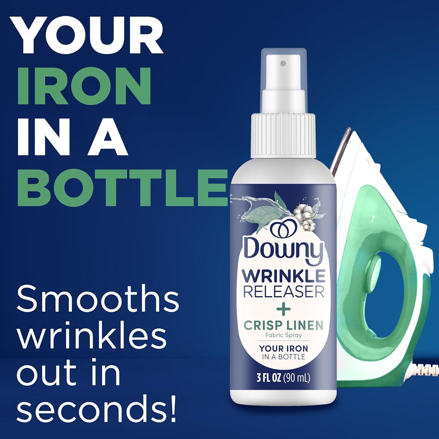 Downy_Wrinkle_Release_Spray_Travel_Size,_All_In_One_Formula,_Removes_Wrinkles,_Static_and_Odor_Eliminator,_Light_Fresh_Scent,_3_Fl_Oz,_Pack_of_12