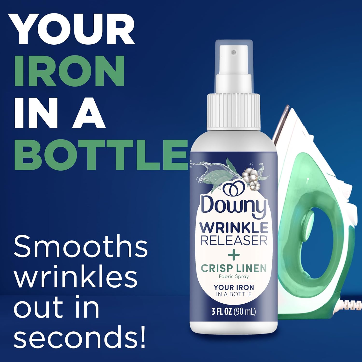 Downy_Wrinkle_Release_Spray_Travel_Size,_All_In_One_Formula,_Removes_Wrinkles,_Static_and_Odor_Eliminator,_Light_Fresh_Scent,_3_Fl_Oz,_Pack_of_12