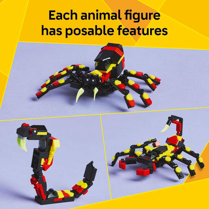 LEGO_Creator_3_in_1_Wild_Animals_Surprising_Spider_Toy_-_Building_Toy_with_3_Build_Options,_Spider,_Scorpion,_or_Snake_-_Animal_Figures_for_Kids,_Boys_&_Girls,_Ages_7+_-_Gift_Idea_for_Birthday_-_31159