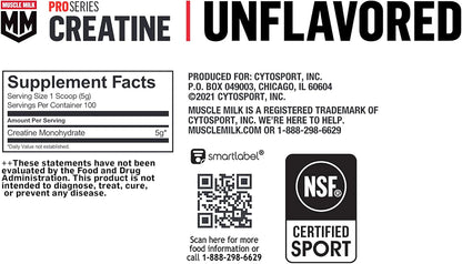 Muscle_Milk_Pro_Series_Creatine_Powder_Supplement,_Unflavored,_1.1_Pound,_100_Servings,_5g_Creatine_Monohydrate,_NSF_Certified_for_Sport,_Packaging_May_Vary