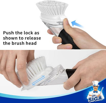MR.SIGA_Soap_Dispensing_Dish_Brush_Refills,_4_Pack