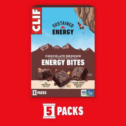 CLIF_BAR_Energy_Bites_-_Chocolate_Brownie_-_Made_with_Organic_Oats_-_6g_Plant_Based_Protein_-_Non-GMO_(5_Packs)