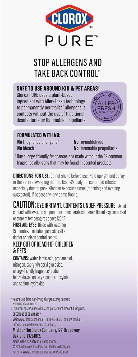 Clorox_PURE_Allergen_Neutralizer_Daily_Air_Spray,_Nighttime_Calm,_8_Ounces