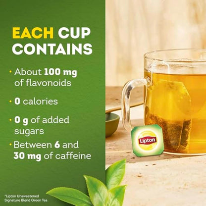 Lipton_Signature_Blend_Green_Tea_Bags,_Unsweetened_Teabags_for_Hot_Tea_or_Iced_Tea_with_Caffeine_and_Flavonoids,_40_Total_Tea_Bags