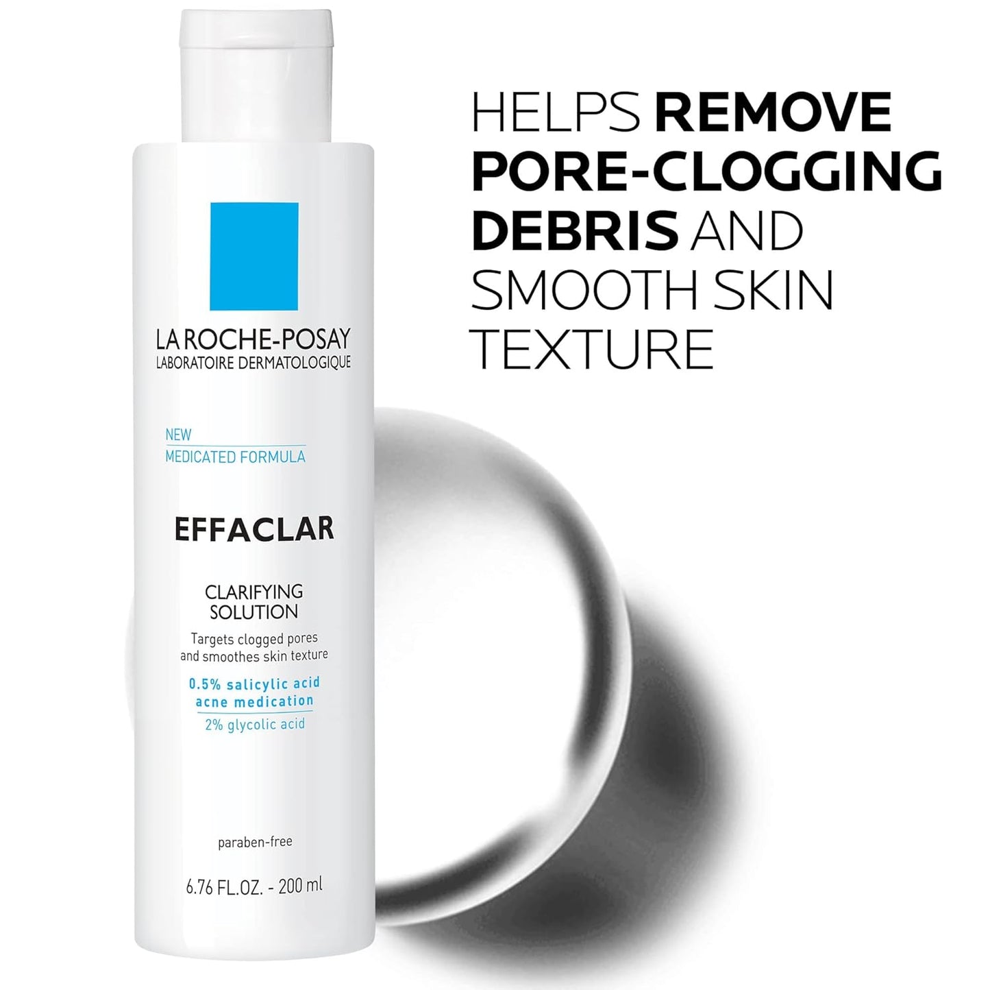La_Roche-Posay_Effaclar_Clarifying_Solution_Acne_Toner_with_Salicylic_Acid_and_Glycolic_Acid,_Pore_Refining_Oily_Skin_Toner,_Gentle_Exfoliant_to_Unclog_Pores_and_Remove_Dead_Skin_Cells