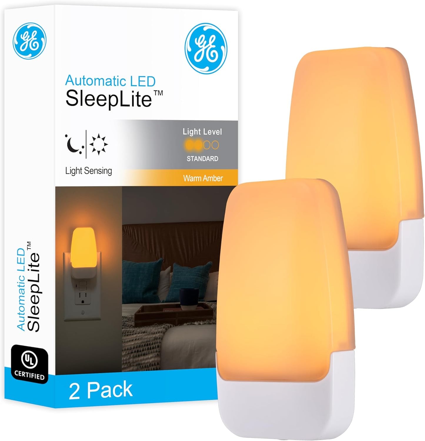 GE_Sleeplite_Night_Lights_Plug_Into_Wall,_Dusk_to_Dawn_Sensor,_Ambient_Lighting,_Sleep_Aid,_Bathroom_Decor,_LED_Lights_for_Bedroom,_Apartment_Essentials,_Smart_Home,_2/4_Pack