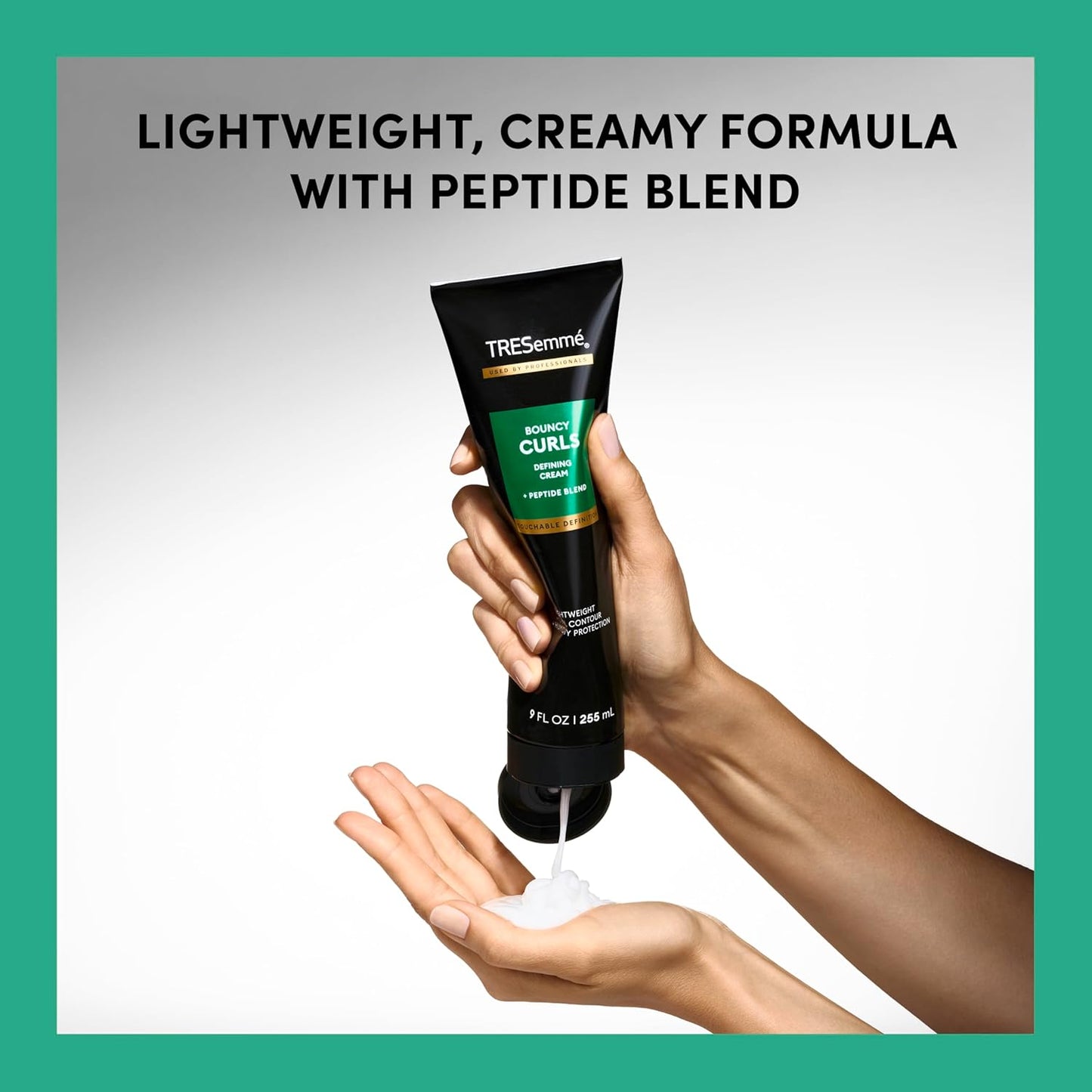 TRESemme_Defining_Cream_1_ct_Bouncy_Curls_for_Lightweight_+_Curl_Control_+_Humidity_Protection,_with_Peptide_Blend,_9_fl_oz