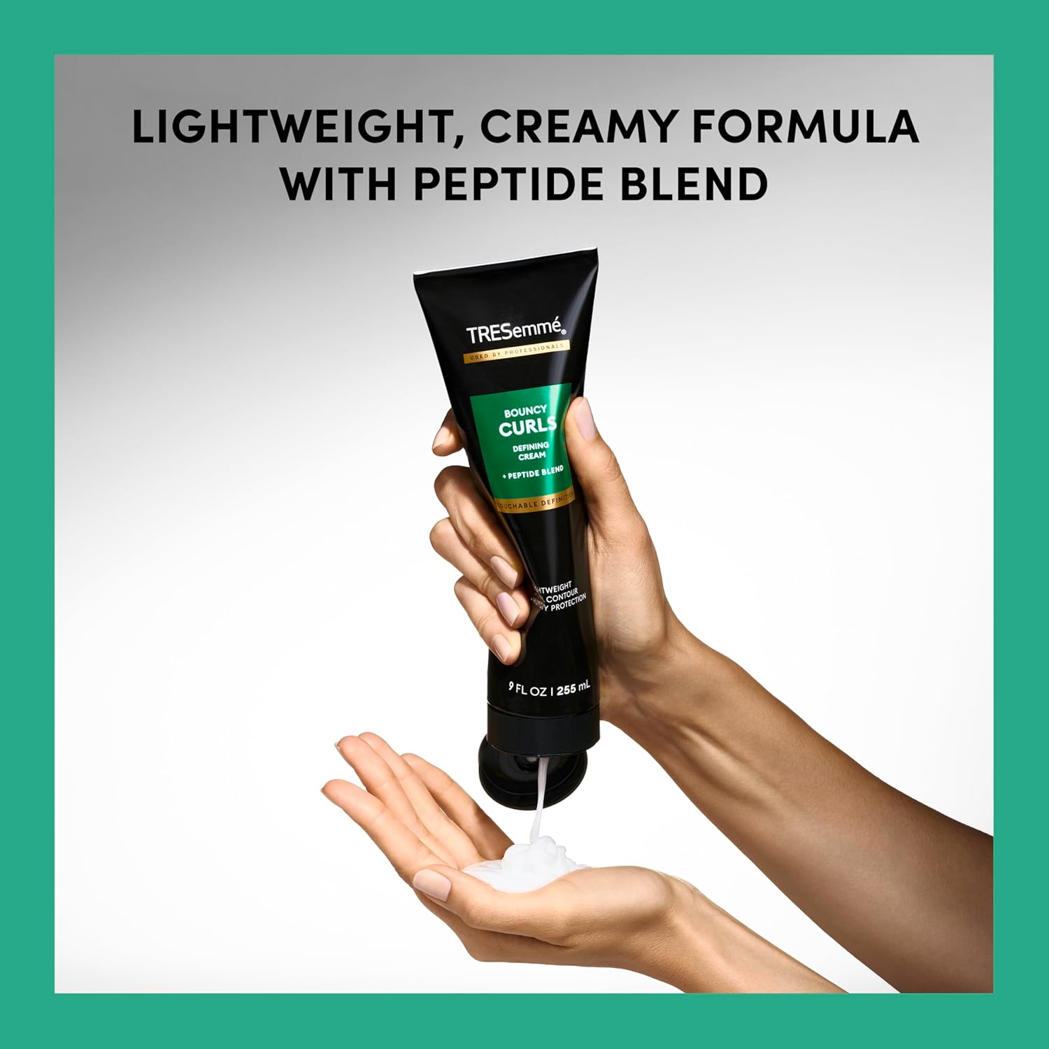 TRESemme_Defining_Cream_1_ct_Bouncy_Curls_for_Lightweight_+_Curl_Control_+_Humidity_Protection,_with_Peptide_Blend,_9_fl_oz