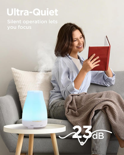InnoGear_Essential_Oil_Diffuser_Ultrasonic_Diffusers_for_Home,_Basic_White_|_Cool_Mist_Humidifier,_Aromatherapy,_Large_Room,_Run_up_to_8hrs,_Waterless_Auto_Off,_7_Lights,_Living_Room,_Quiet_Operation