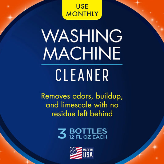 Glisten_Washing_Machine_Cleaner,_Helps_Remove_Odor,_Buildup,_and_Limescale,_Fresh_Scent,_Made_in_the_USA,_12_Ounce_Bottle,_3-Pack