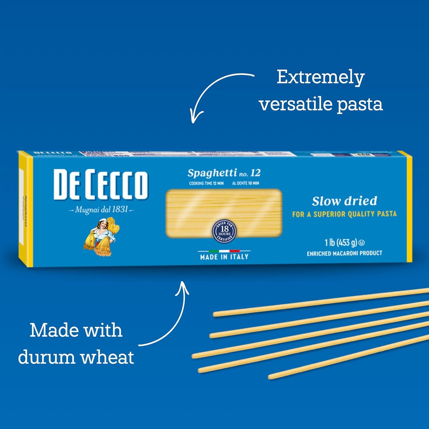 De_Cecco_Spaghetti_No._12_Pasta,_16_Oz,_Authentic,_Slow_Dried,_Made_with_Durum_Wheat,_Versatile_Pasta_for_Sauces_&_Recipes,_Made_in_Italy