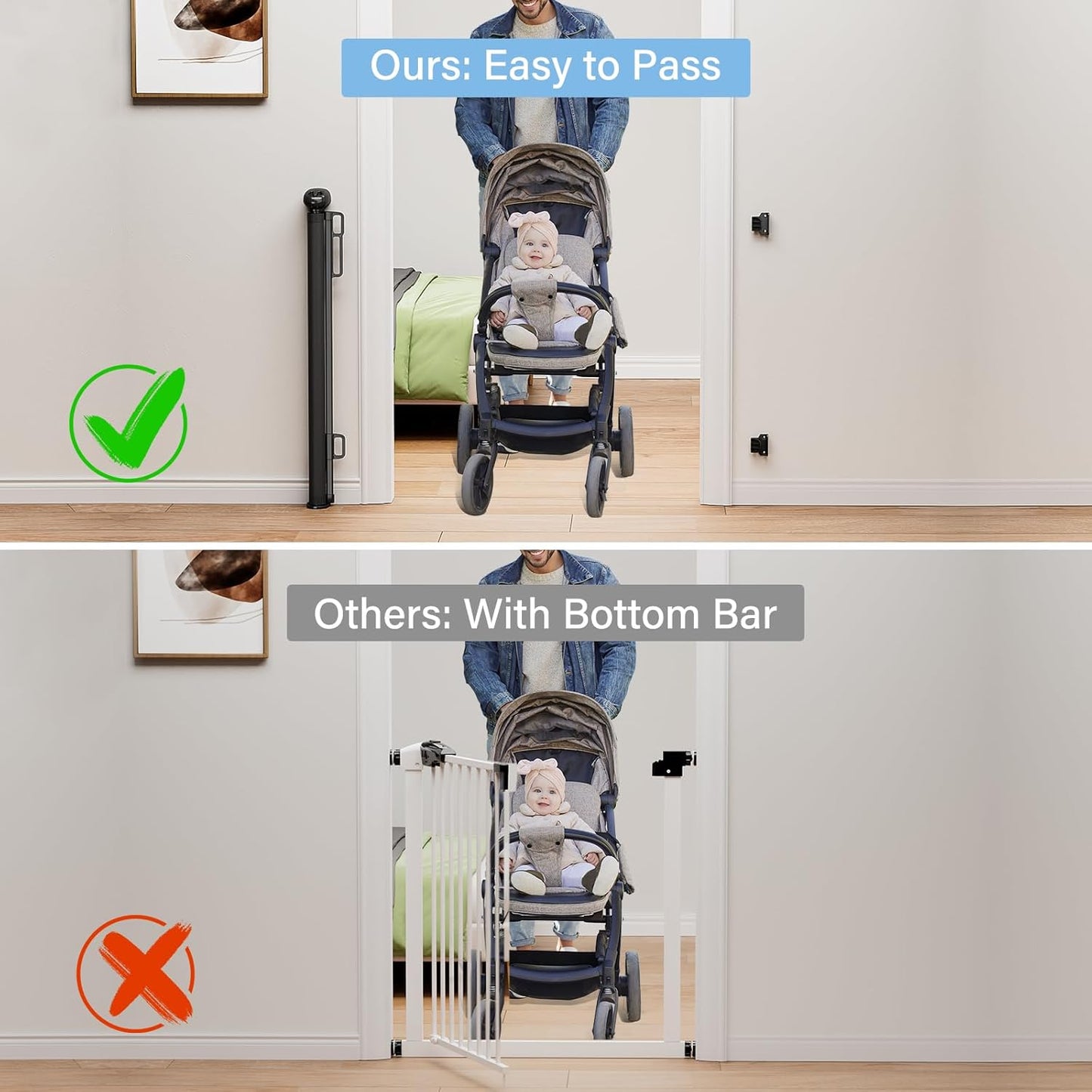 probebi_Retractable_Baby,_Child_&_Dog_Gates_for_Stairs,_Extends_to_54"_Wide_34"_Tall,_Use_for_Outdoor,_Indoor,_Hallways,_Doorways,_Deck,_Porch,_Black