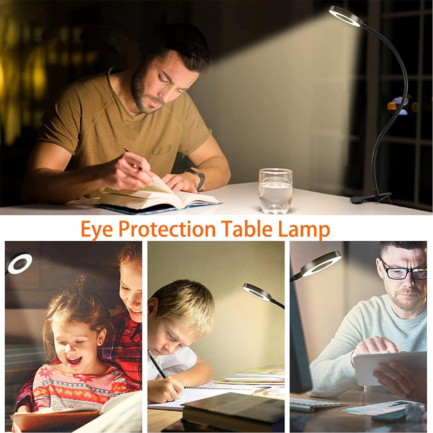 Clip_on_Light_LED_Reading_Book_Study_Lamp_3_Color_Modes_10_Brightness_Eye_Protection_360°_Flexible_Gooseneck_Student_Dormitory_Office_Desk_Lamp_at_Night_in_Bed