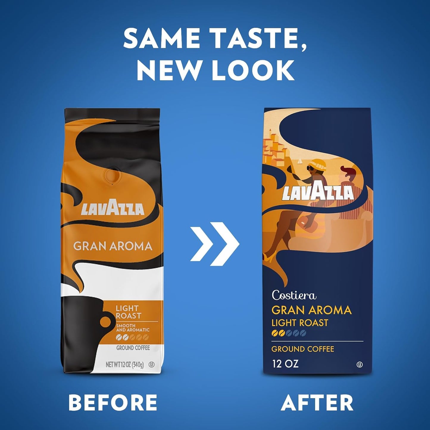 Lavazza_Costiera_Gran_Aroma_Ground_Coffee_12oz_Bag,_Light_Roast,_Smooth_and_Aromatic_Taste,_Intensity_2/5,_100%_Arabica,_Ideal_for_Drip_Brewers,_(Pack_of_1)_-_Package_May_Vary